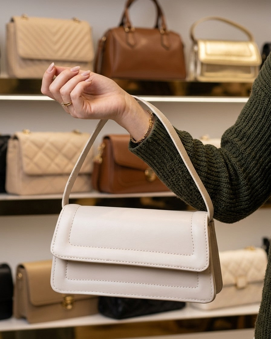 Kapaklı Omuz Çantası