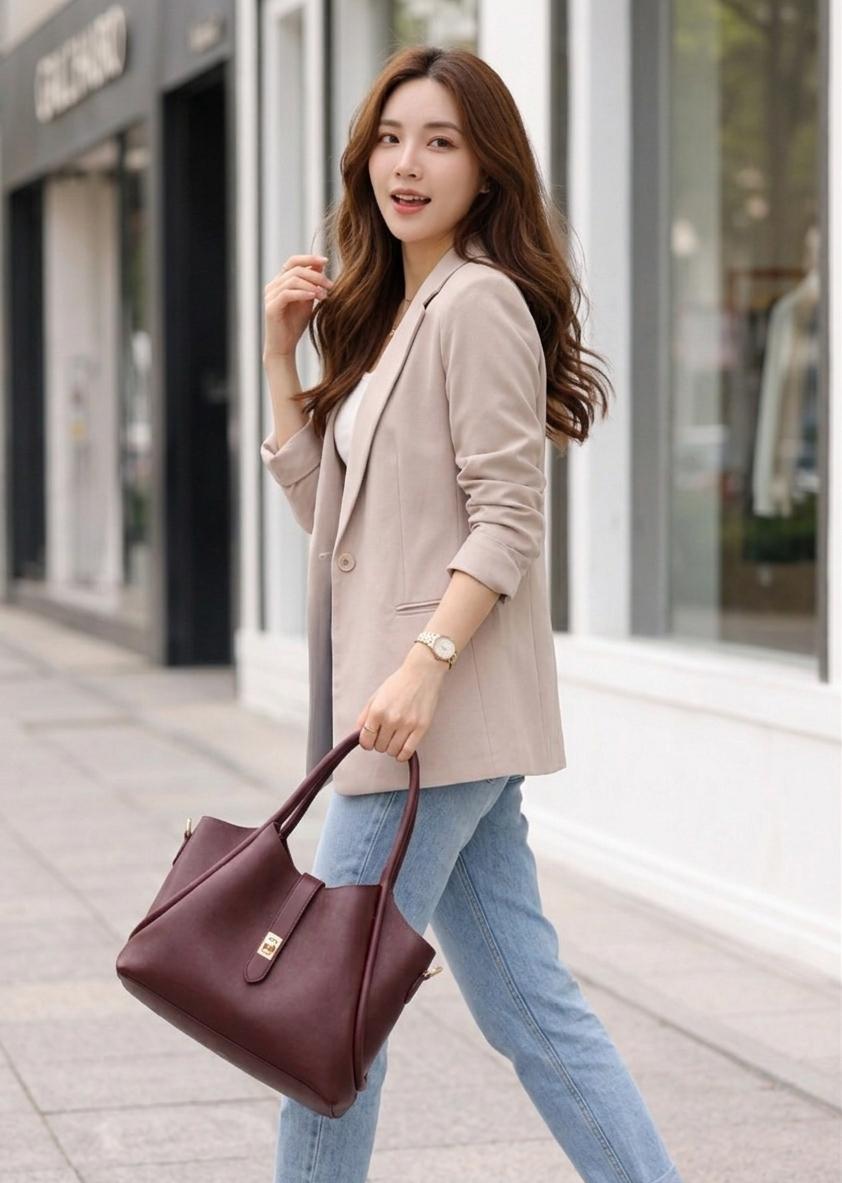 Gold Kilitli Uzun Askılı Çanta